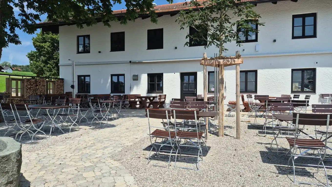 Ein Biergarten wie aus dem Bilderbuch
