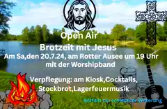 Ein Gottesdienst am Rotter Ausee