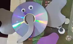 Funkelnde Kunstwerke aus CDs