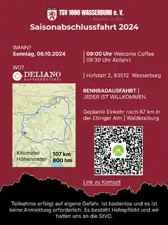 107 Kilometer auf dem Fahrrad
