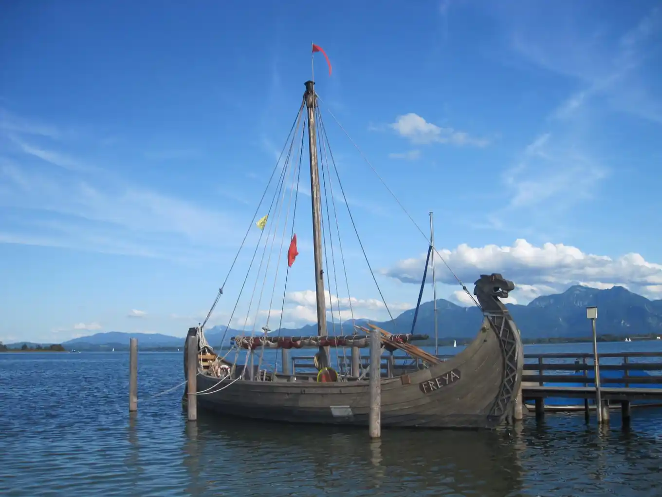 Wikingerschiff „Freya“ in Prien gesunken