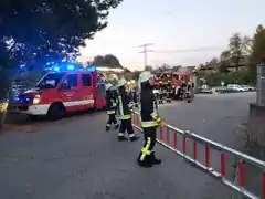 „Feuer in einem Lager- und Werkstattgebäude“