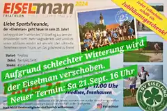 Auch der „Eiselman“ wird verschoben