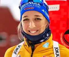 Franzi morgen beim „Biathlon auf Schalke“