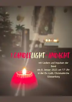 Andacht bei Musik und Kerzenlicht