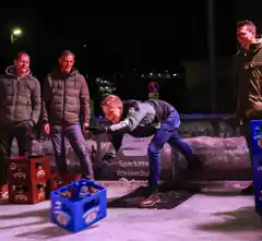 Wetter wird besser: Bierkasten-Curling findet statt