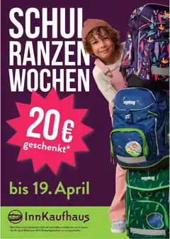 Das Innkaufhaus lässt die Ranzen tanzen