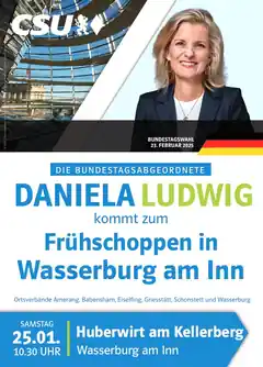 Ein Frühschoppen mit Daniela Ludwig