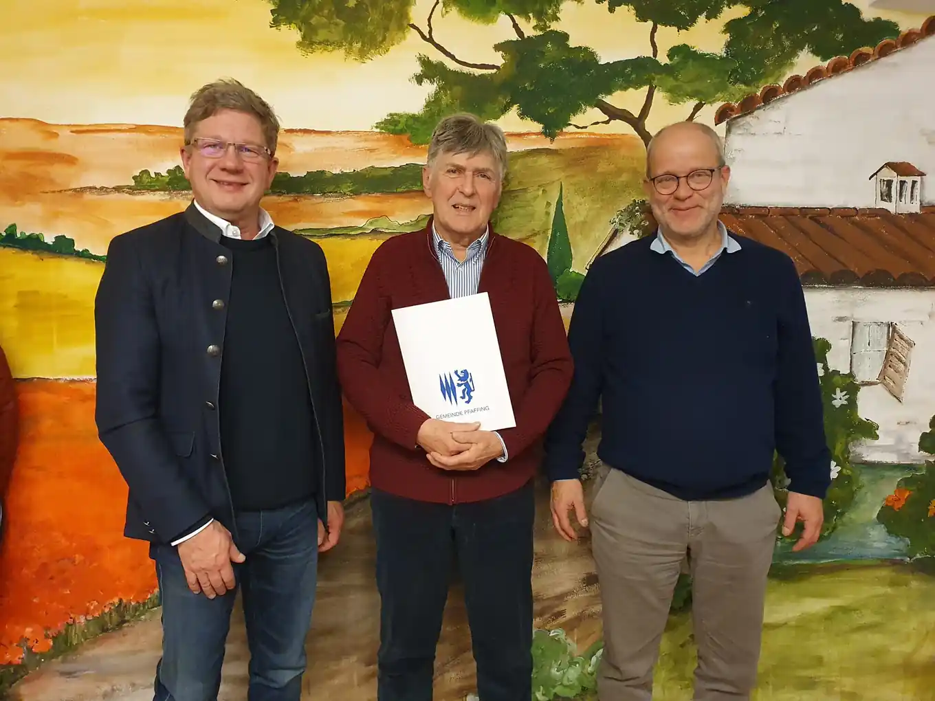 Gemeinde Pfaffing dankt Josef Rester