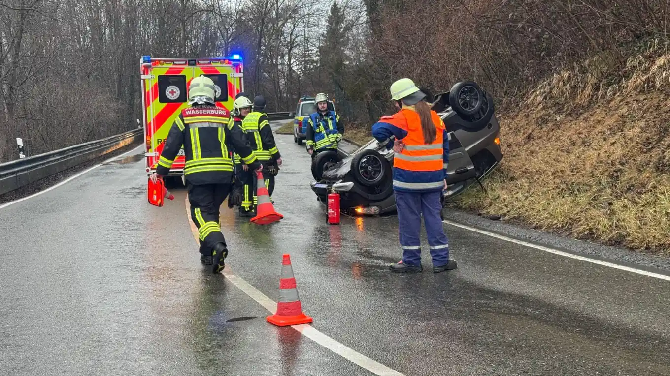 Donnerstagmorgen: Unfall auf den Serpentinen
