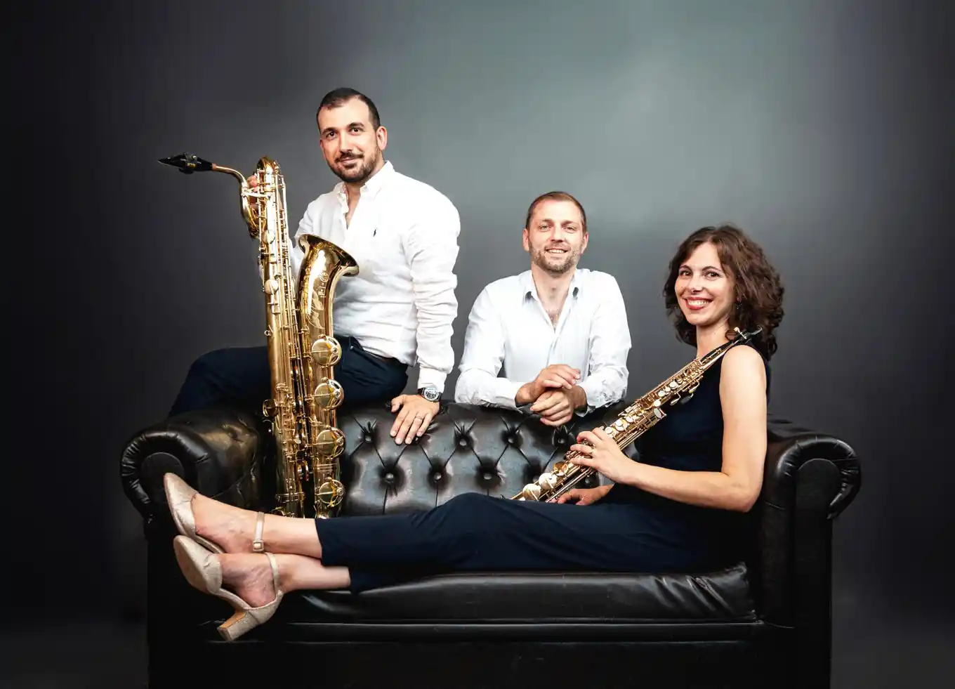 Feine Musik mit zwei Saxophonen und Klavier