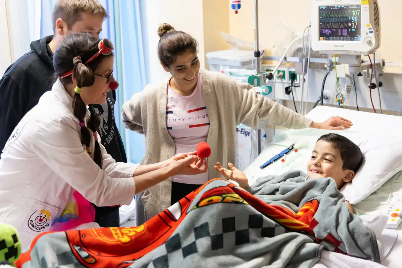 Den Klinik-Clowns mit Spenden helfen
