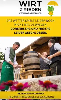 Rieden: Das Wetter spielt nicht mit