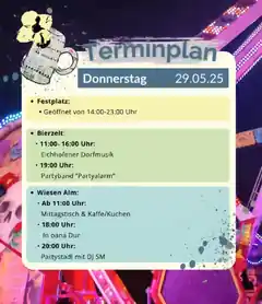 Heute auf dem Frühlingsfest: Tag 2