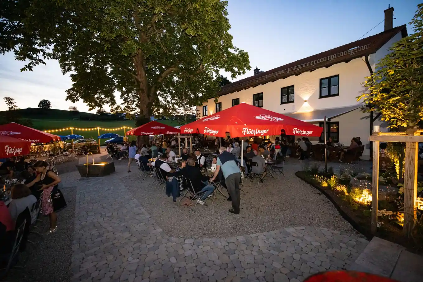 Nochmals bestes Biergartenwetter genießen
