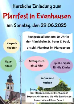 Das Pfarrfest in Evenhausen