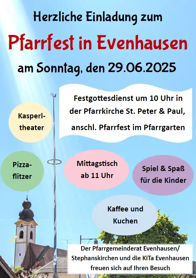 Das Pfarrfest in Evenhausen