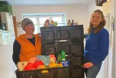 Viele Lebensmittel für die Tafel