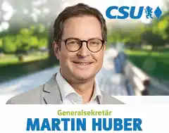 Martin Huber heute im Rotter Bierzelt