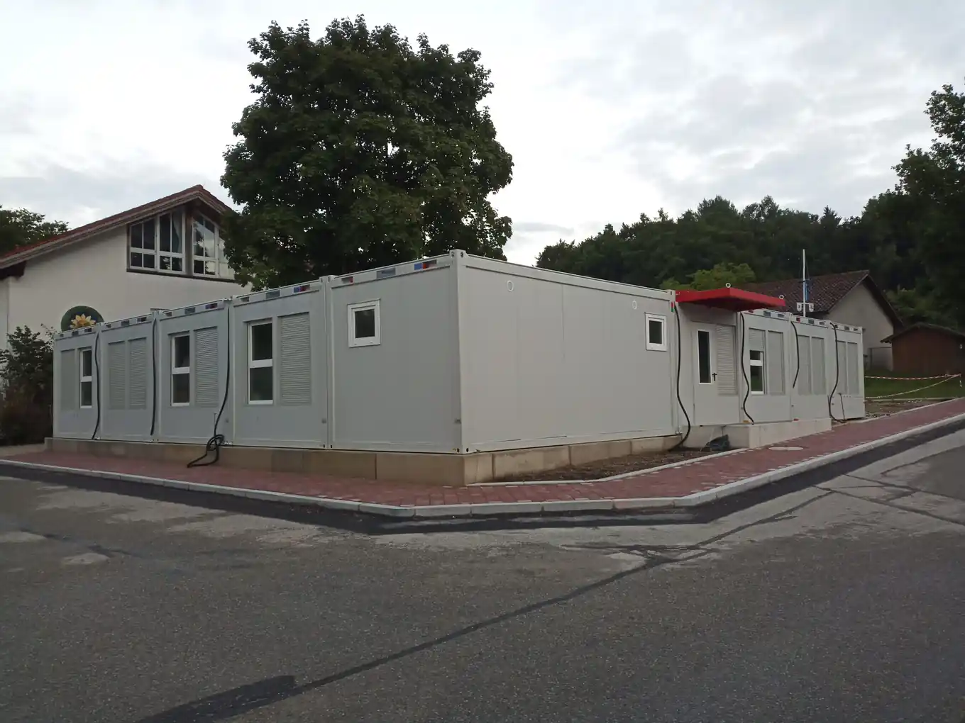 Die Kita-Container stehen