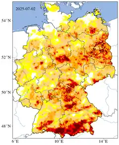Das schaut nicht gut aus auf dem Dürre-Monitor