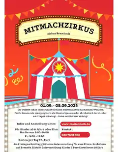 Mach mit im Zirkus Brumbach
