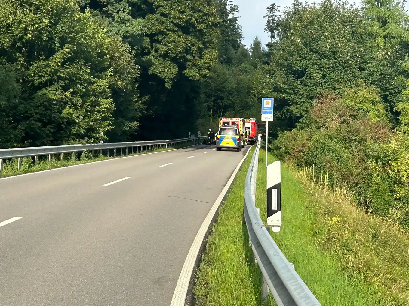 18.30 Uhr: Motorradunfall auf Staatsstraße