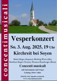 Großes Vesperkonzert in Kirchreit