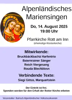 Ein alpenländisches Mariensingen in Rott