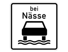 Wie verhält man sich „bei Nässe“?