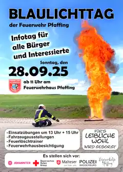 Am Sonntag der große Blaulichttag in Pfaffing