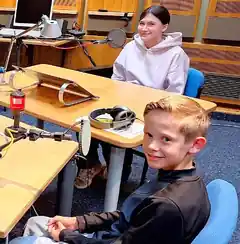 Lisa und Luca aus Rott im Radio-Interview