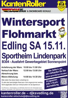 Ein Wintersport-Flohmarkt in Edling