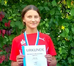 Lena Pauker ist Vizemeisterin