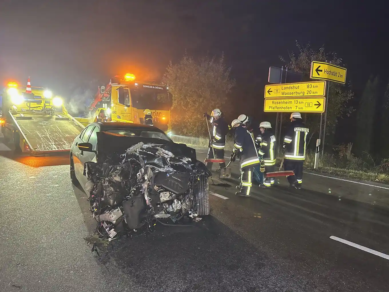 Vorfahrt missachtet: Unfall auf der B15