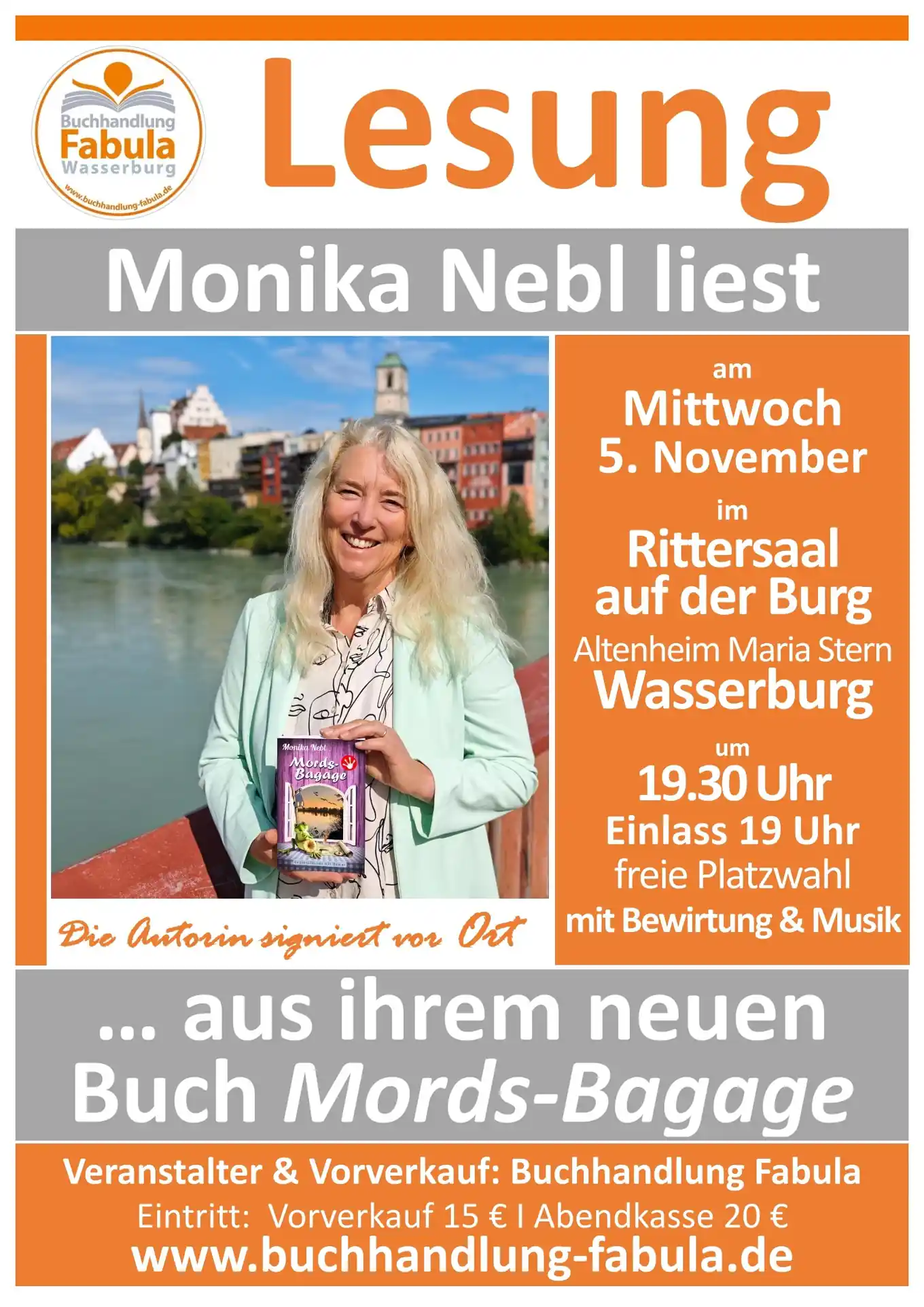 „Mords-Bagage“: Monika Nebl liest am Abend