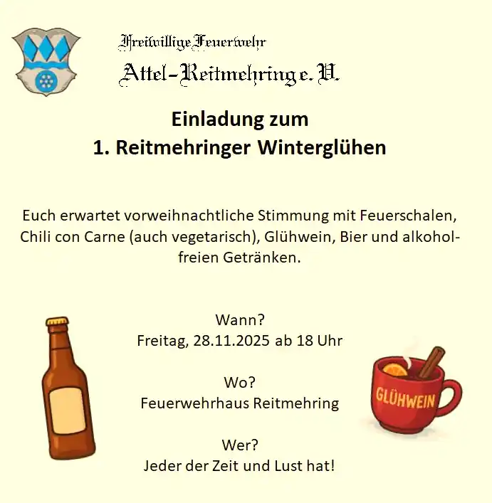 Erstmals das „Reitmehringer Winterglühen“