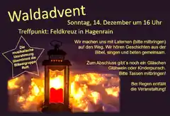 Mit Laternen: Waldadvent bei Rott am Sonntag