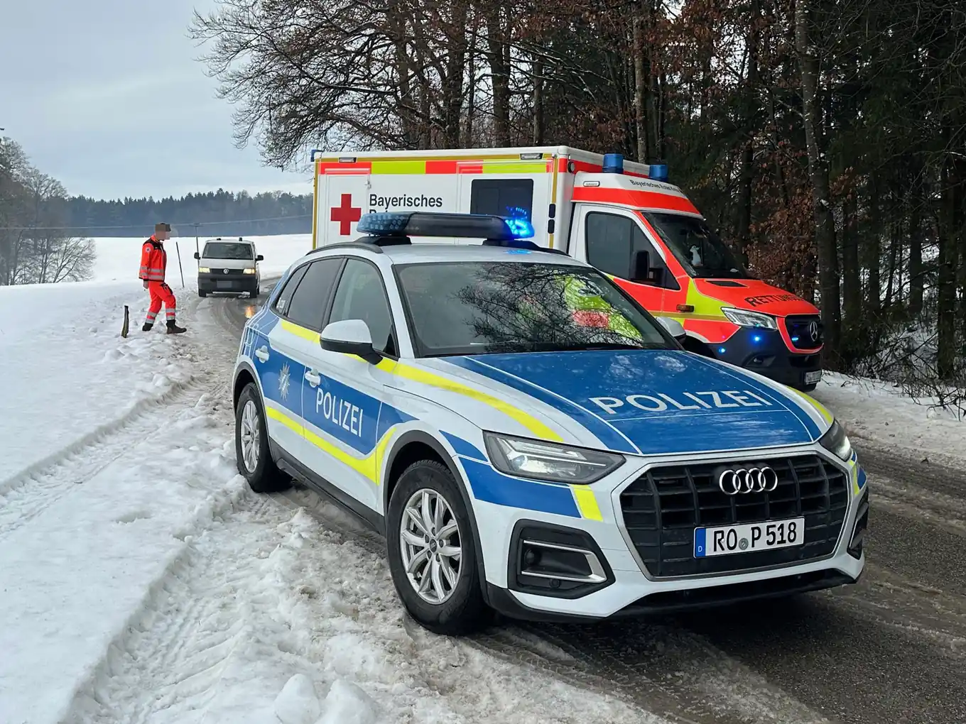 Glätteunfall bei Rechtmehring