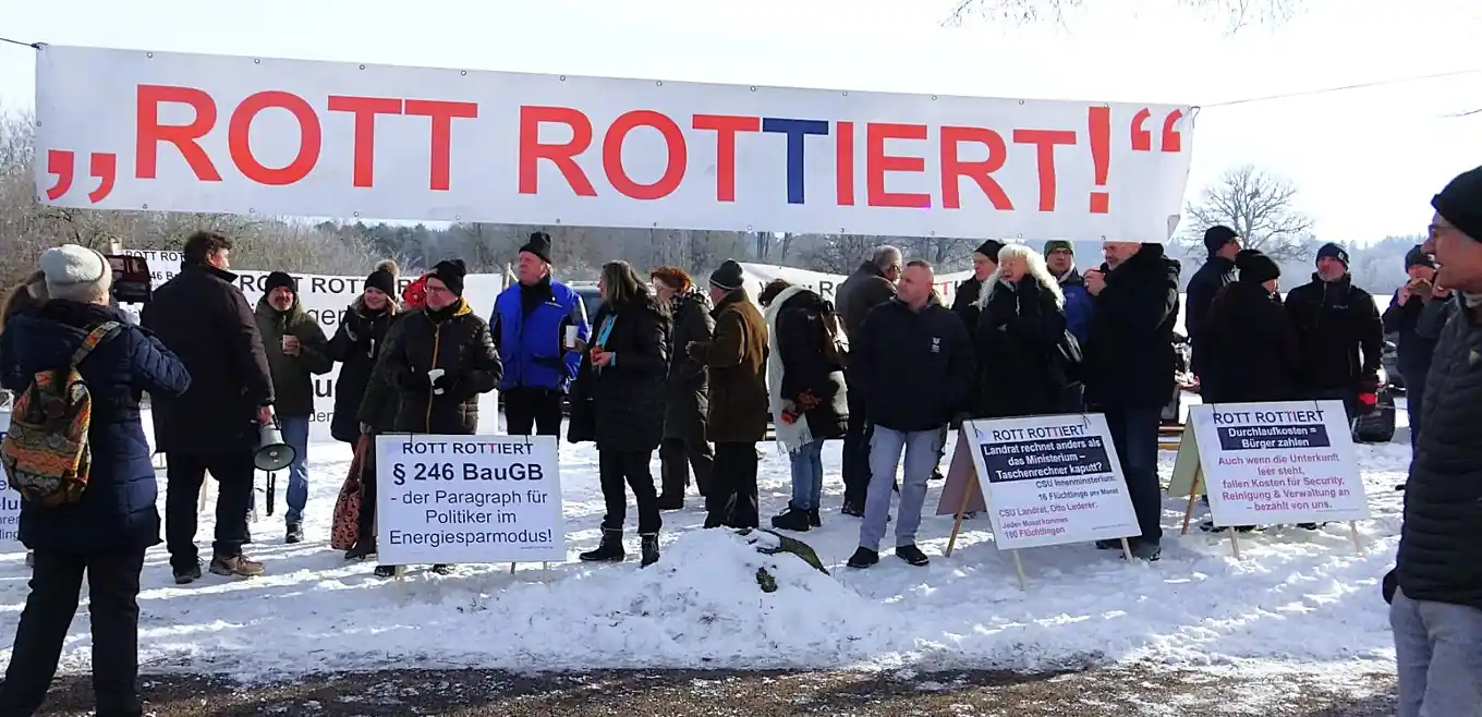Rott mit Protest-Aktion bei CSU-Klausurtagung
