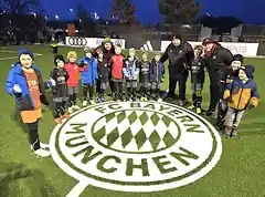 Griesstätter Fußball-Kids im FC Bayern-Campus