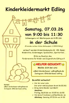 Ab heute gibt’s die Basar-Listen