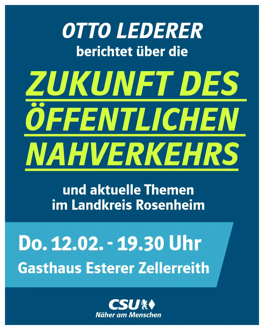 „Die Zukunft des öffentlichen Nahverkehrs“