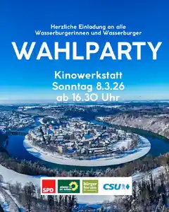 Wahlparty in der Kinowerkstatt