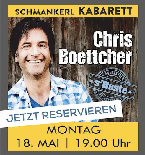 Wiesn-Alm: Karten für Chris Boettcher zu gewinnen