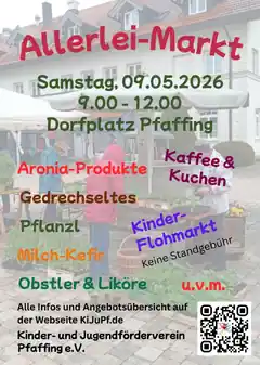 Neuer Allerlei-Markt für Groß und Klein in Pfaffing