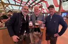Gestern im Festzelt: Hoher Brauereibesuch