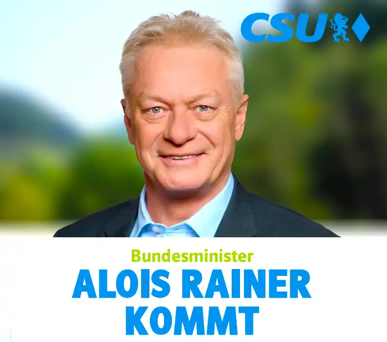 Alois Rainer spricht am Sonntag in Rott