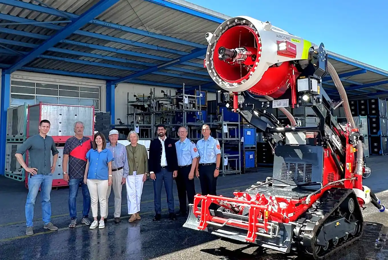 Ein Novum: Der Löschroboter ist da
