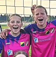 Viel Freude mit den Fußball-Mädels